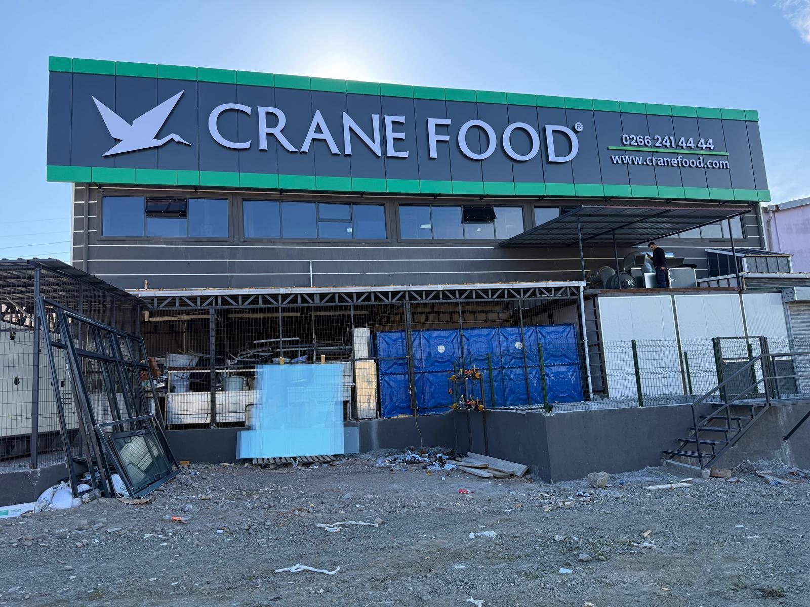 Crane Food Catering Anahtar Teslim Bina İnşaat Yapımı